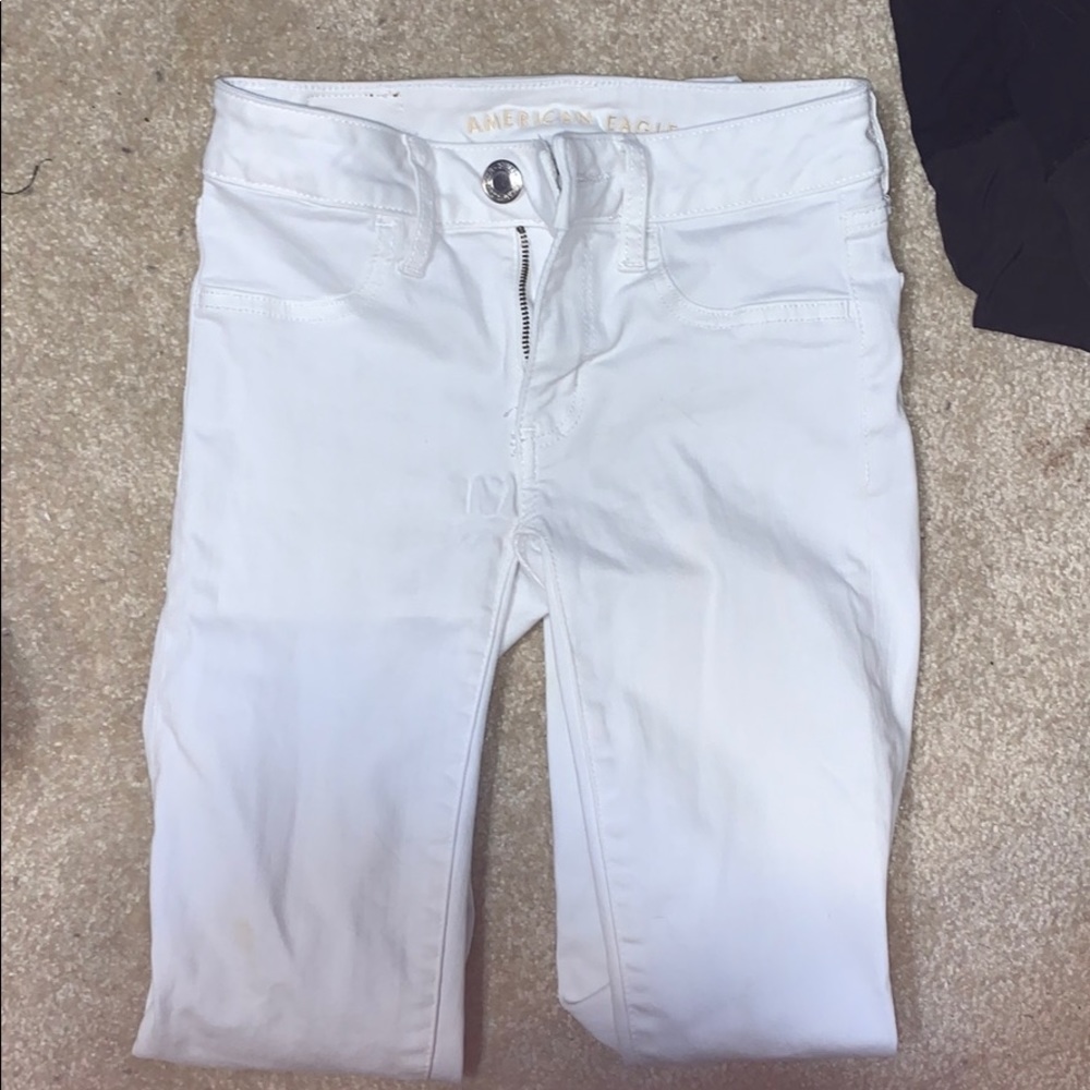 American eagle white jeans size 00